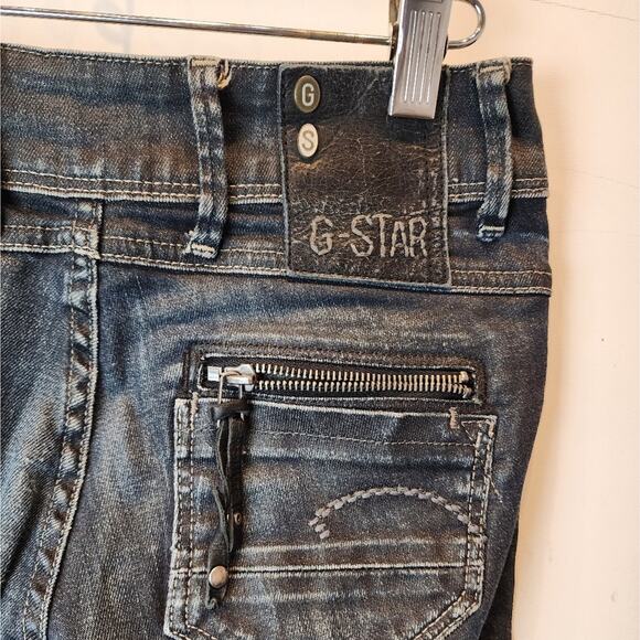 G Star RAW Women's Black Skinny Jeans  Designer Streetwear High Quality Size 24 - Picture 8 of 11